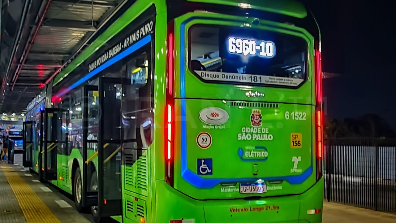 Caio E-MILLENNIUM Articulated 2022/23 M.Benz O-500UDA Eletra 8X2 | Viação Grajaú [6 1522] - 6960/10
