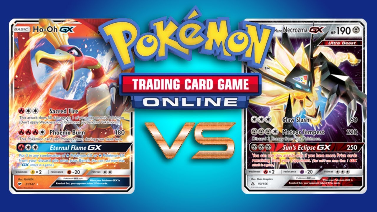 Ho-oh GX / Salazzle GX VS Solgaleo GX / Dusk Mane Necrozma GX - Pokemon TCG Online Gameplay