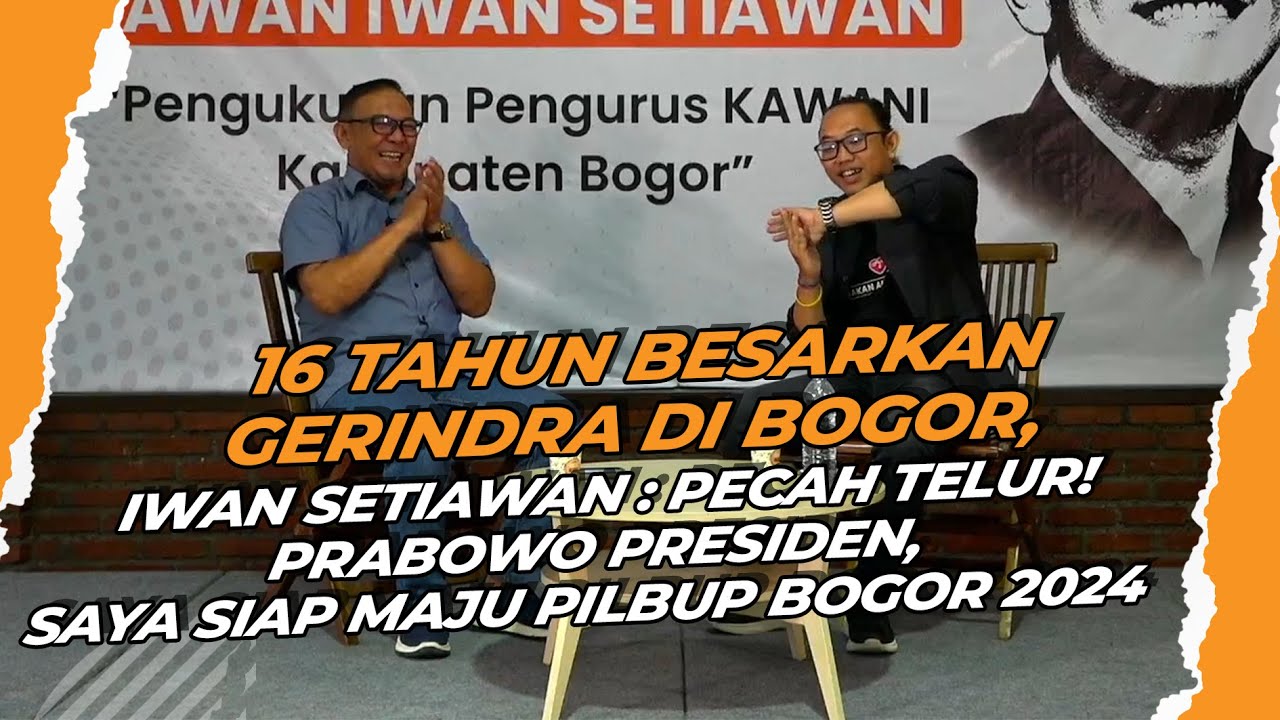 Iwan Setiawan Blak Blakan Suka Duka 16 Tahun Besarkan Gerindra di Bogor
