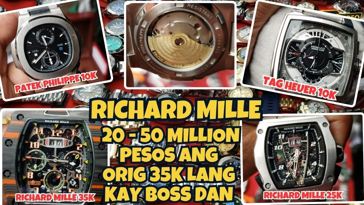 PINAKAMAHAL NA RELO RICHARD MILLE NAKALATAG LANG SA BANGKETA SA BURAOTAN CARMEN PLANAS.
