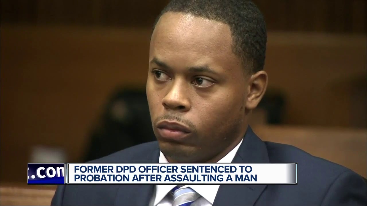 Former Detroit police officer given 18 months probation for assaulting man