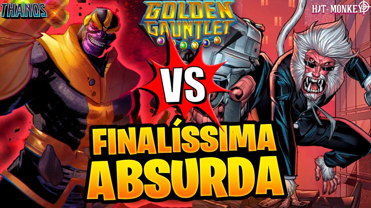 O PRIMEIRO TORNEIO OFICIAL do MARVEL SNAP foi LENDÁRIO - FINAL: THANOS vs BOUNCE [Golden Gauntlet]