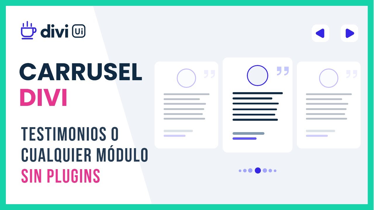 Cómo crear un carrusel de testimonios en Divi sin plugins