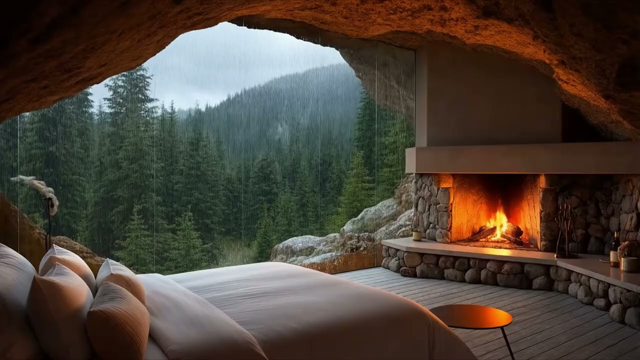Rain Sound & Fireplace