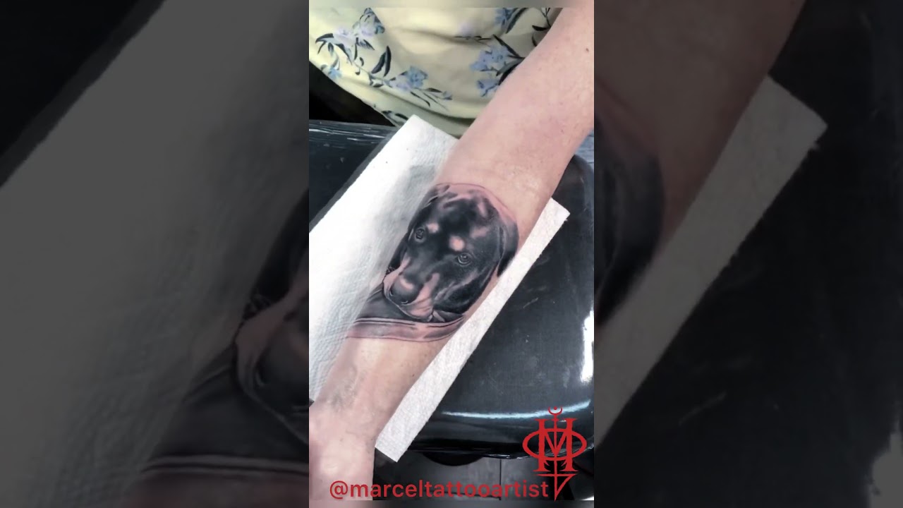 Realistic Dog - Marcel Oliveira - Marcel Tattoo Artist - Miami ink 