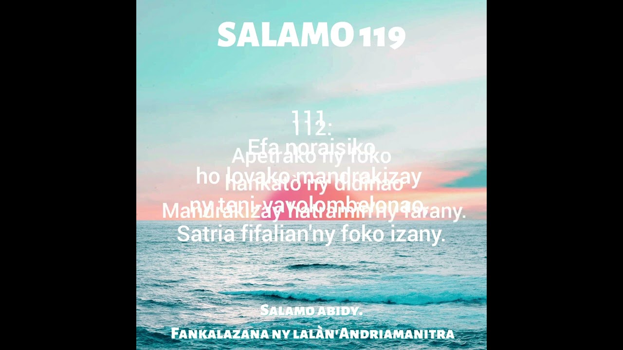SALAMO 119 [Baiboly Malagasy]