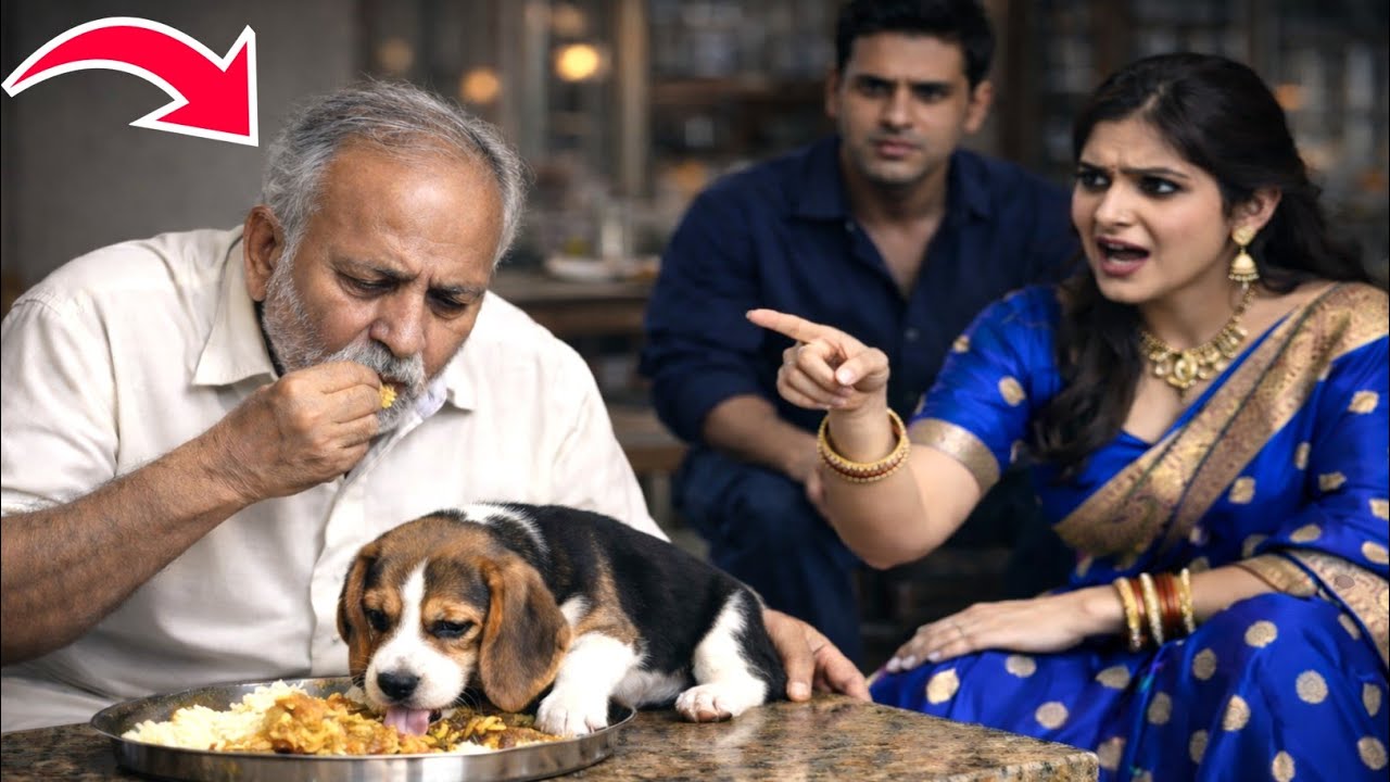 बुजुर्ग पिता को कुत्ते की थाली में खाना खिलाते थे बेटे-बहू… भगवान ने ऐसा इंसाफ किया कि सब दंग रह गए