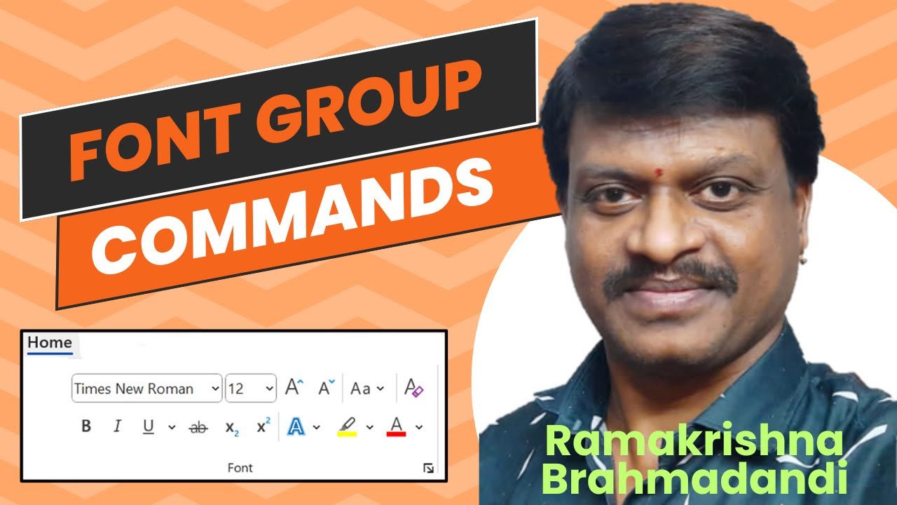 5. Font Group Commands in MS-WORD