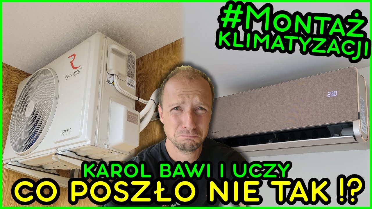Montaż klimatyzatora ROTENSO VERSU CLOTH CARAMEL - Co poszło nie tak?