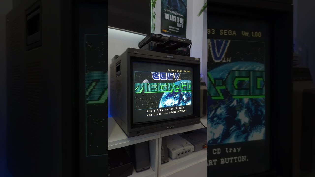The sega mega CD boot screen #shorts #short #shortvideo #shortsvideo #sega
