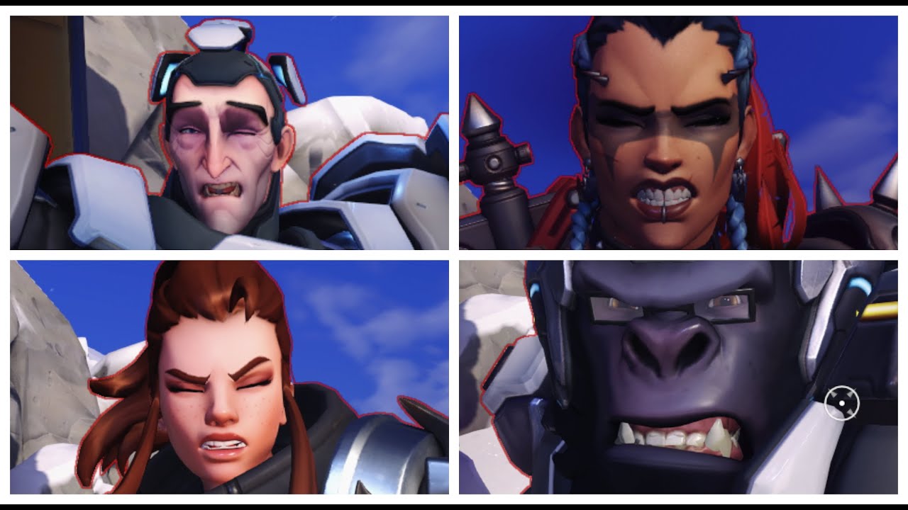 Overwatch 2: Characters Take Damage Facial Expressions