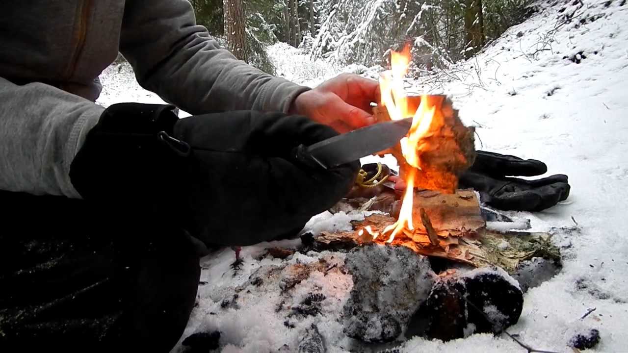 Winter Fire Start.. No Rush, No Problem! (Real Time)