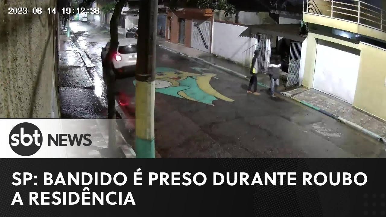 Bandido é preso durante assalto a residência na zona leste de SP | #SBTNewsnaTV (15/06/23)