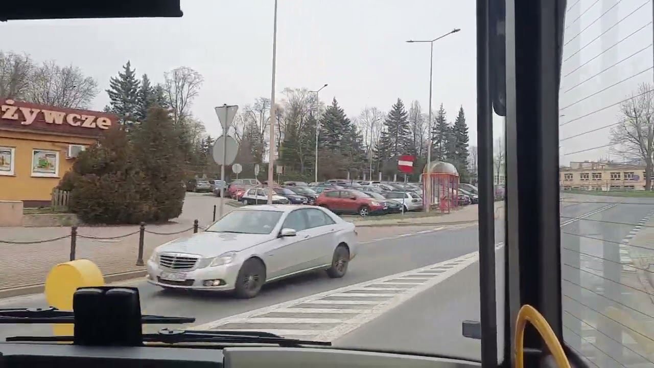 Linia 4 Ustronie - Przylesie PKS Lubin 01.03.2024 (Cabview)