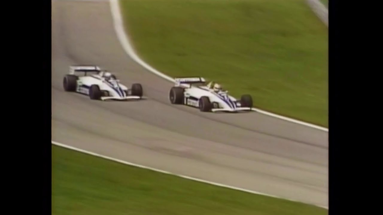 Nelson Piquet overtakes Riccardo Patrese - 1982 Brazilian Grand Prix