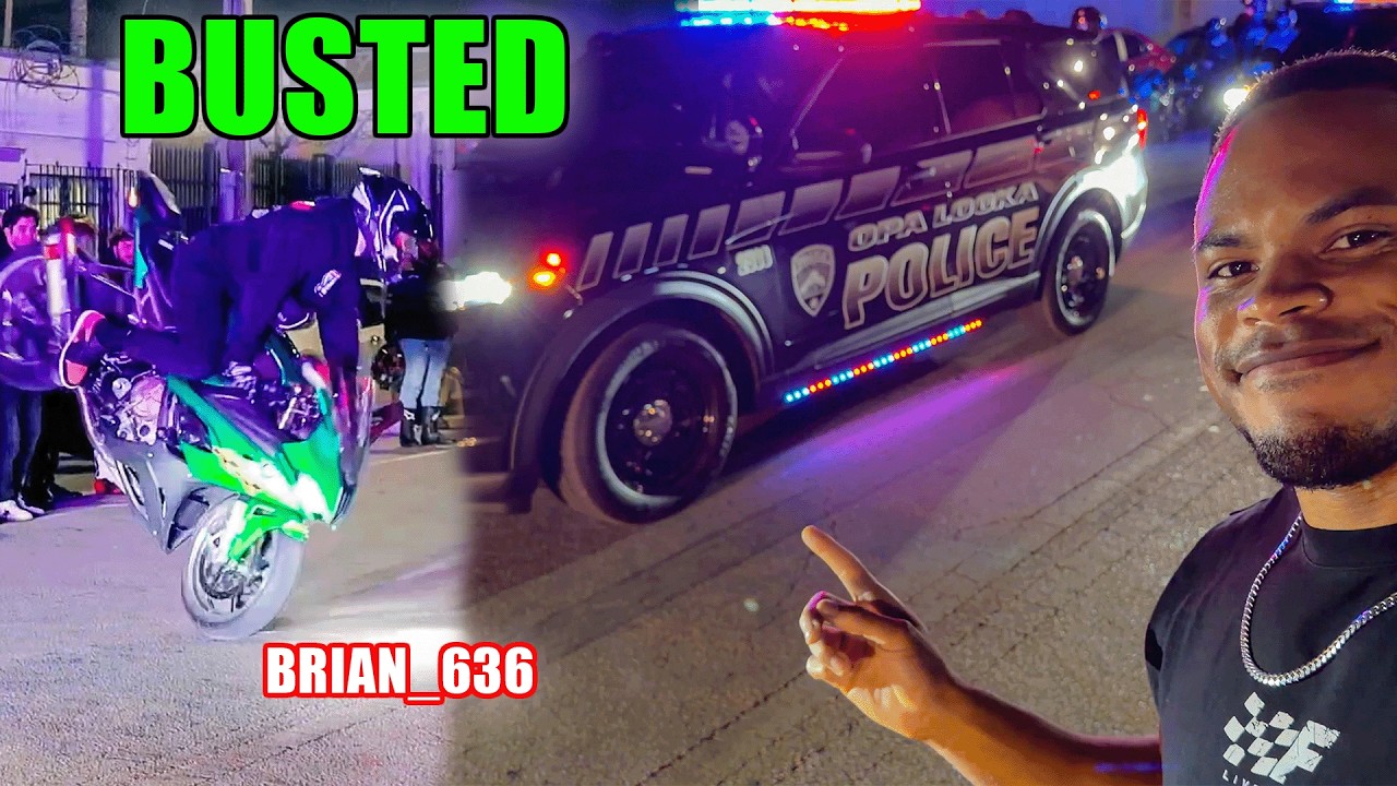 COPS RAID & SHUTDOWN OUR MIAMI MEET 😅| Ghost Racing ft. Brian_636