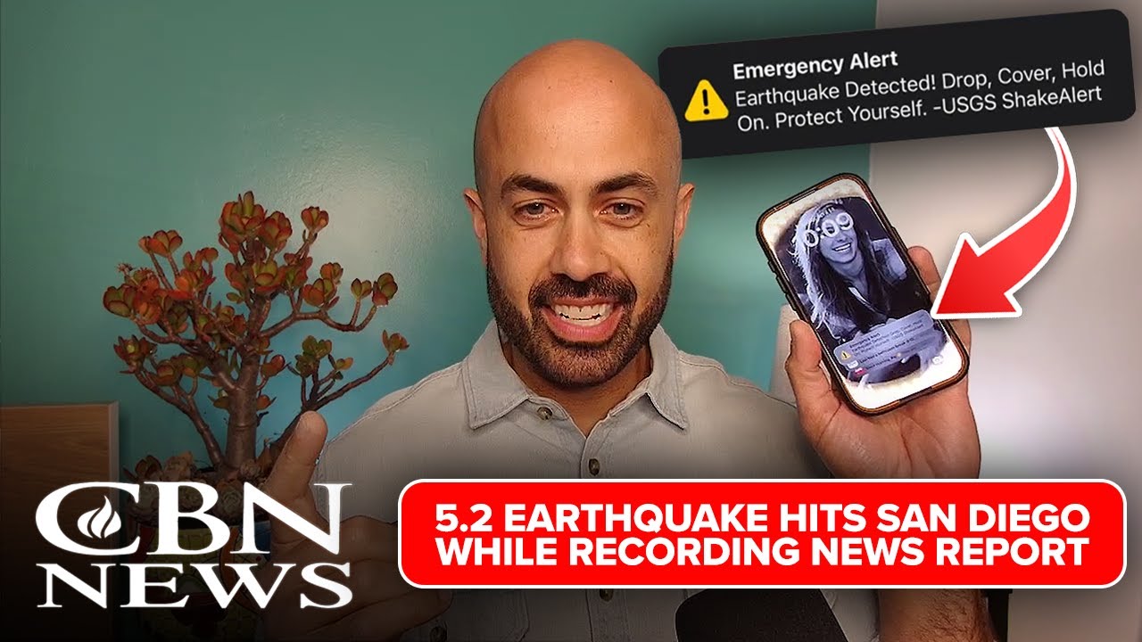 'God is NOT Happy!': Watch as Earthquake Strikes Mid-News Report