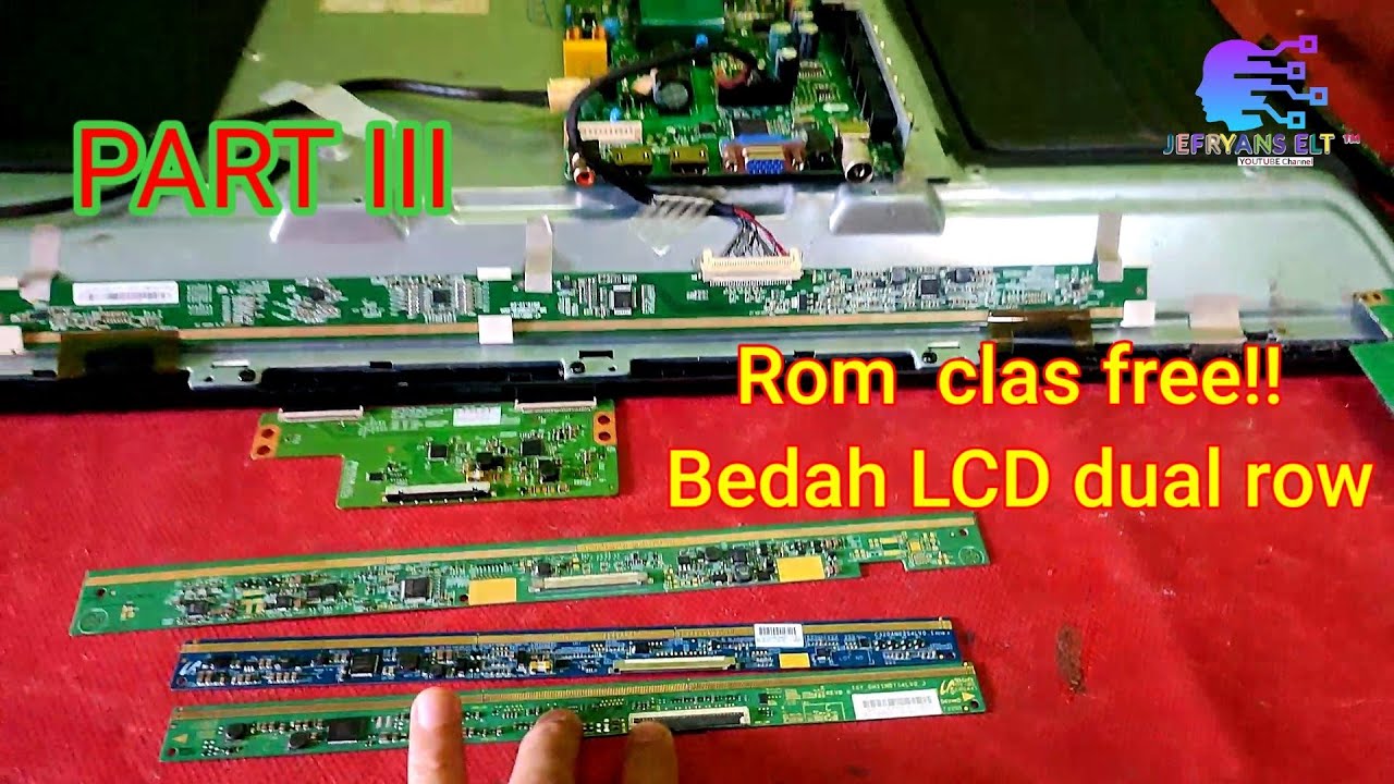 Wajib Tahu!! Memahami Tcon LCD dual Row Dan titik kerusakan| JIKA FAHAM Service jadi MUDAH