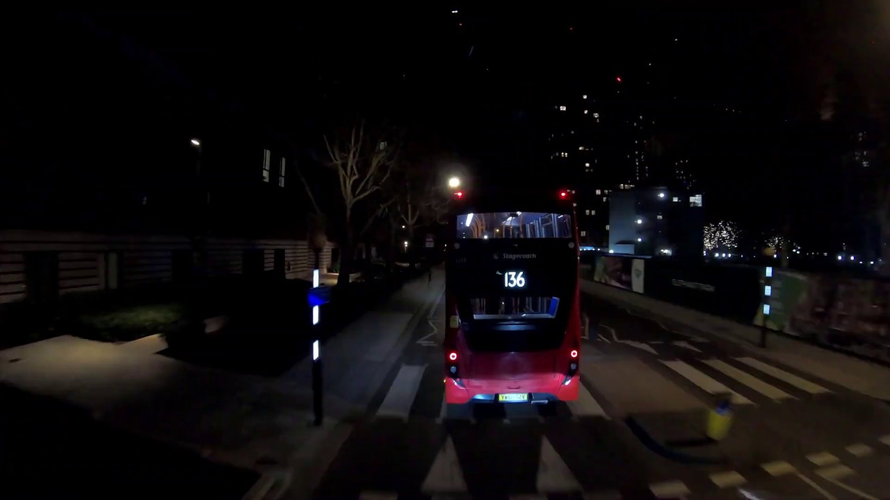 TFL Bus 343 New Cross Gate - Aldgate + Light Run Timelapse