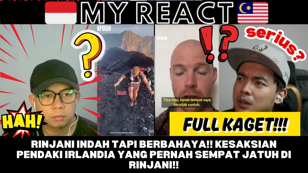 RINJANI INDAH TAPI BERBAHAYA!! KESAKSIAN PENDAKI IRLANDIA YANG PERNAH SEMPAT JATUH DI RINJANI!!