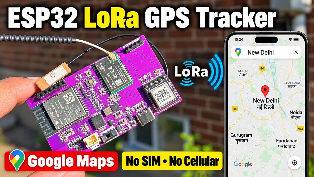 ESP32 LoRa GPS Tracker with Google Maps | No SIM, No Cellular!