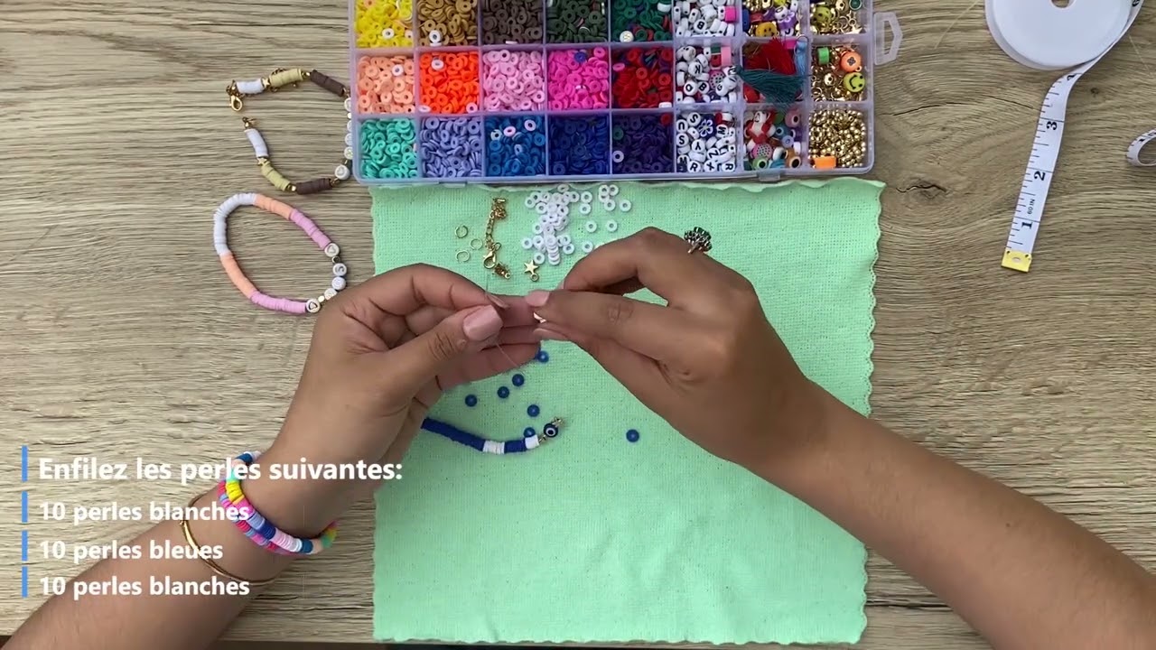 #2 - Créer un bracelet avec fermoir et perles Heishi FYNARO (niveau : intermédiaire)