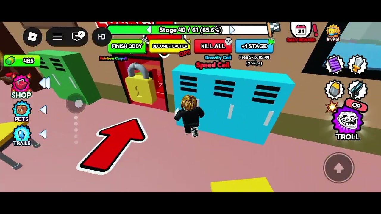 ROBLOX  Escape school obby🤫🤔😱🧐