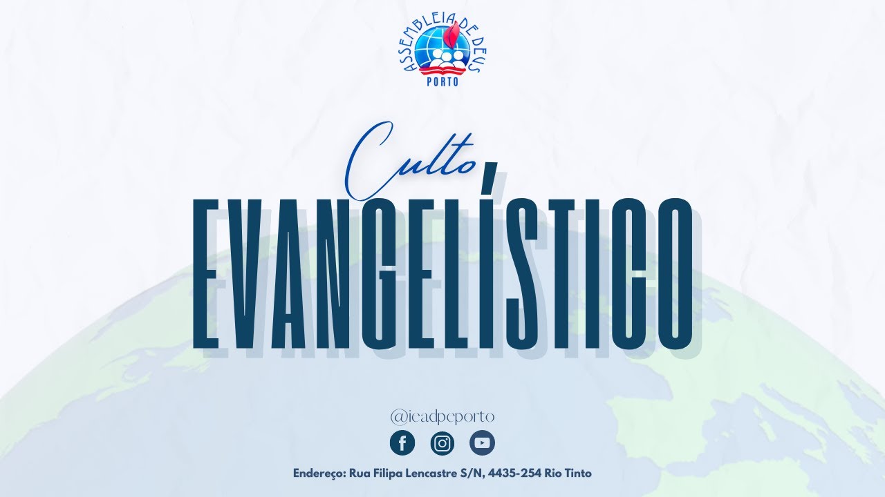 AO VIVO: CULTO EVANGELÍSTICO - 22/02/2026 | IEADPE - PORTO - PORTUGAL