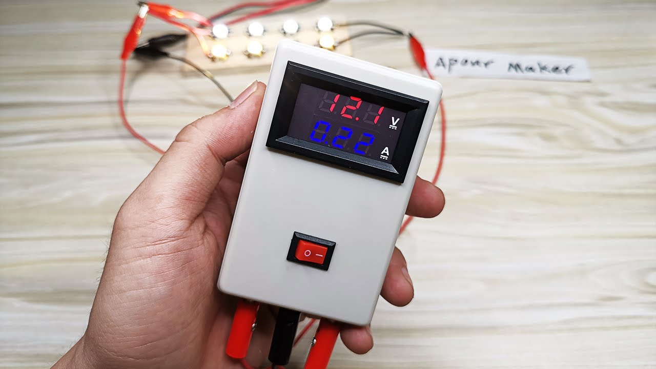 How to diy a Digital voltage and current meter tester -Simultaneous detection of voltage and current