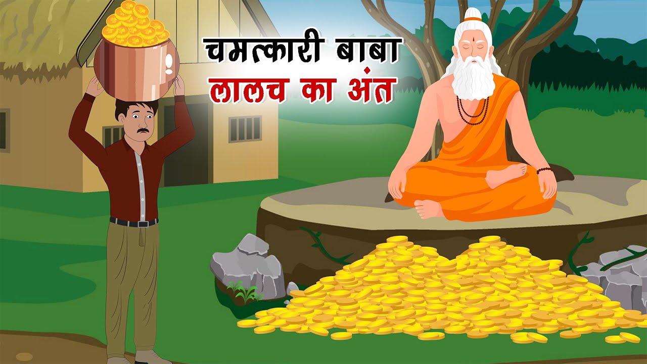 Chamatkari Baba | Laalach Ka Ant | Hindi Moral Story | HINDI KAHANIYA | #Massitoons