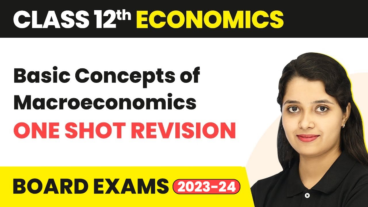 Class 12 Economics Ch2|Basic Concepts of Macroeconomics (Sandeep Garg) Full Chapter-One Shot 2022-23