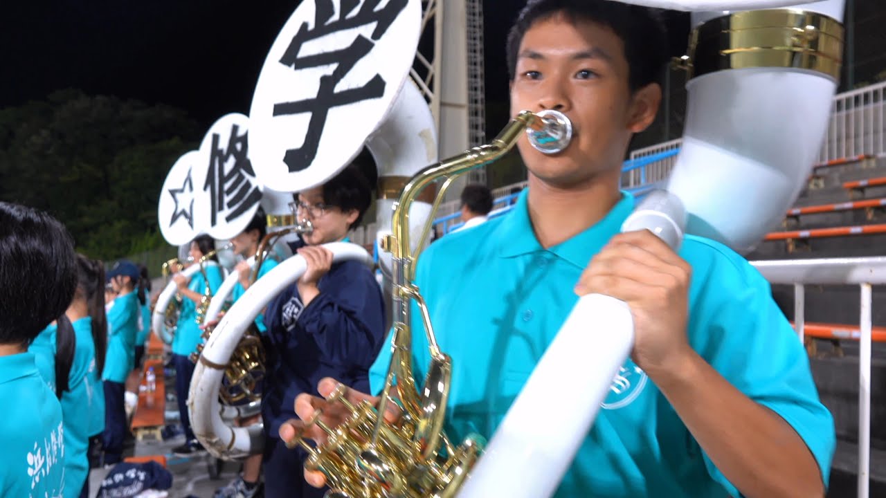 浜松修学舎高校　くふうハヤテベンチャーズ静岡 応援「大進撃 / サンバ・デ・ジャネイロ / ダッシュケイオウ」