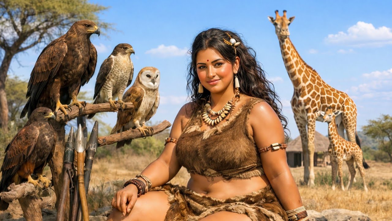 Prehistoric Village Girl Saves a Baby Lion | Survival, Courage & Ancient Life