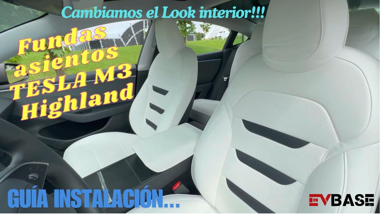 FUNDAS asientos 🚗💨 TESLA M3 Highland de 