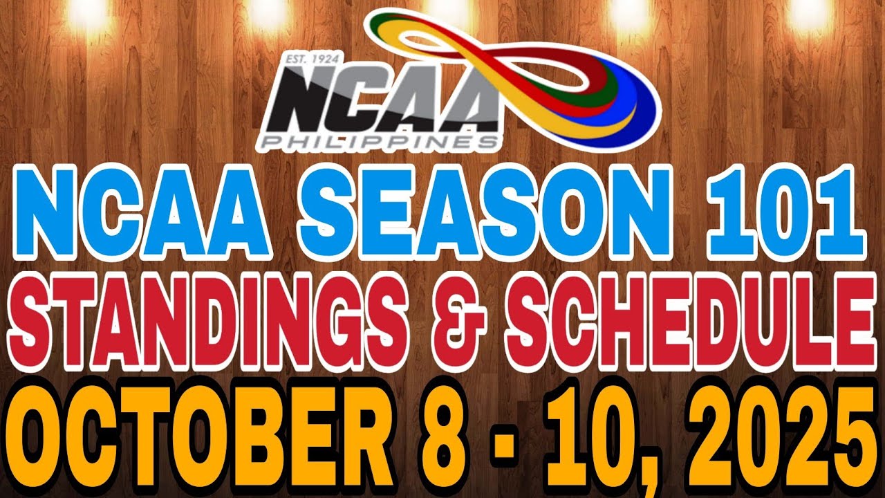 🔴 NCAA STANDINGS & SCHEDULE | OCTOBER 8 - 10, 2025 | NCAA MEN'S BASKETBALL SEASON 101
