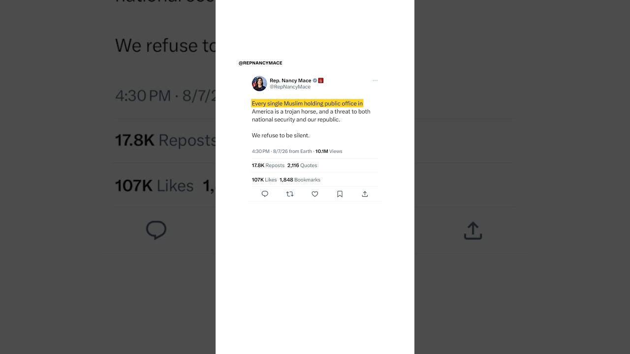 Rep. Nancy Mace doubles down on anti-Muslim remarks