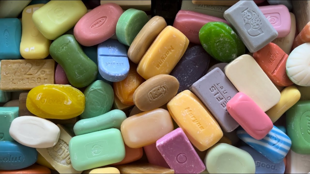 ASSORTED soap *672 | Cutting soap (no talking) | АСМР Резка мыла | #asmrsoap #carvingsoap