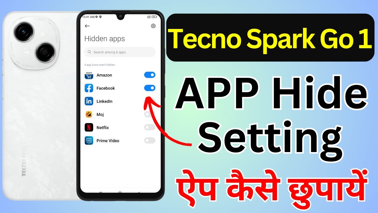 Tecno Spark Go 1 Me App Hide Kaise Kare | How To Hide Apps In Tecno Spark Go 1