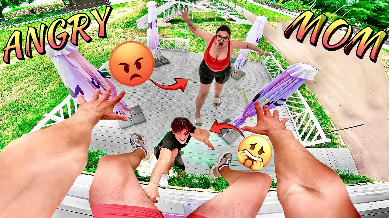 WE ESCAPE FROM THE ANGRY MOM 14 @DumitruComanac (Funny ParkourPOV Chase) #funny #viral #youtube #pov
