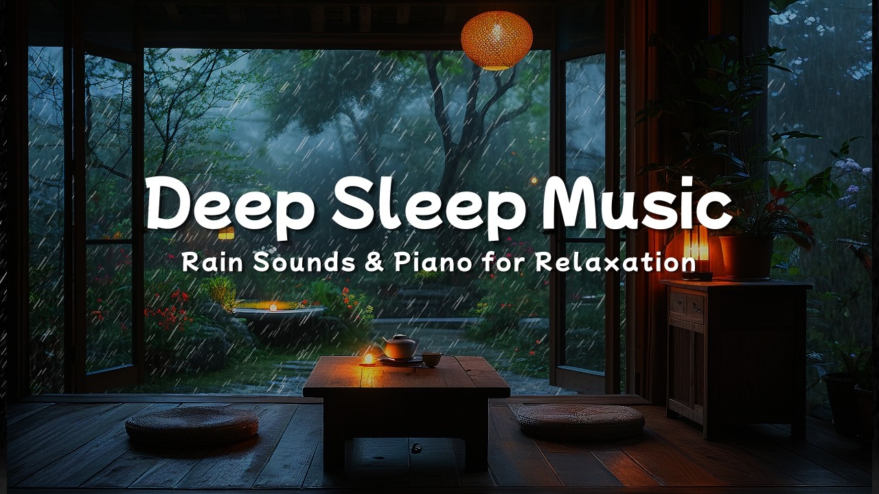 Peaceful Sleep Music with Rain Sounds 🎹 Soft Piano for Deep Sleep and Peaceful Dreams