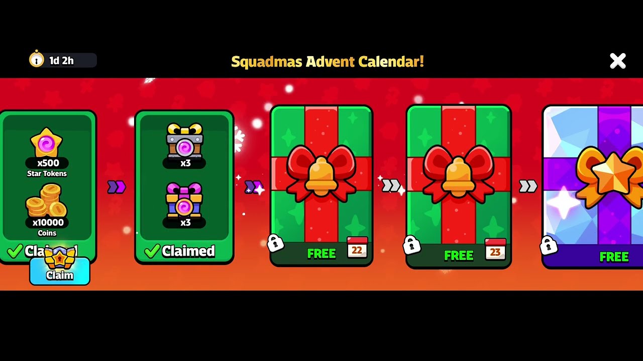 Squadmas Advent Calendar Unboxing 😍 CLAIM NOW!! Squad Busters 🔥