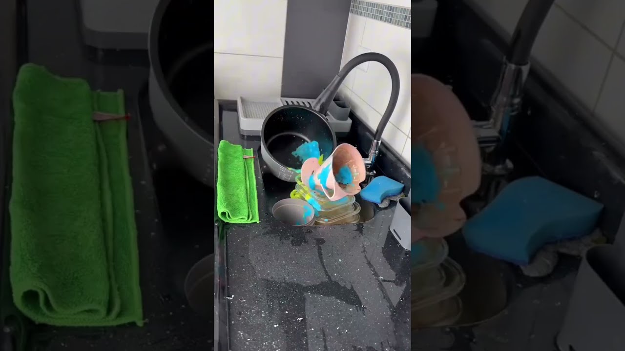 &ldquo;DISHWASHING MAGIC ASMR FOAM #youtube#youtubeshorts#dishwashing#foam#asmr