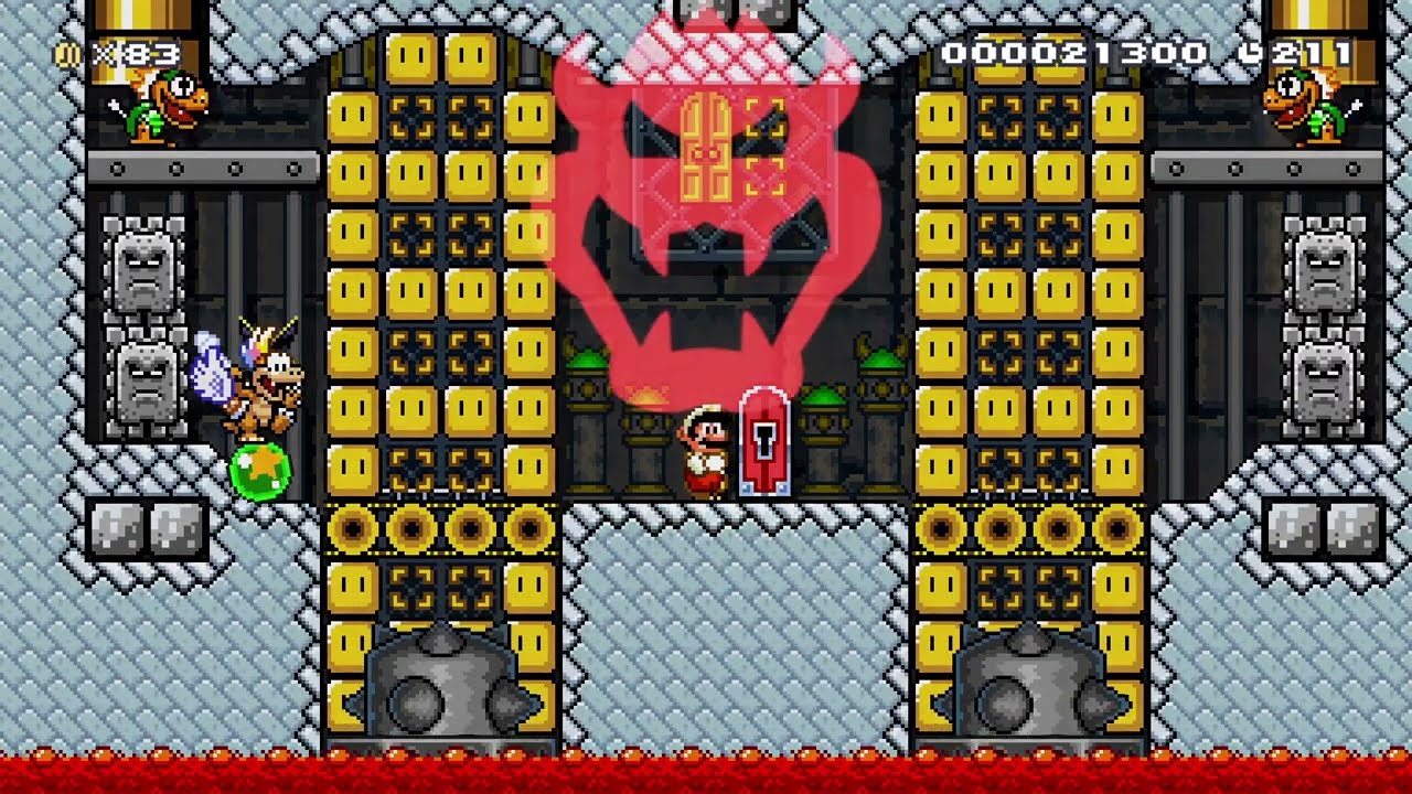 5-C Skewer Stomp Whomp by Merlijn :D 🍄 Super Mario Maker 2 ✹Switch✹ #bgr