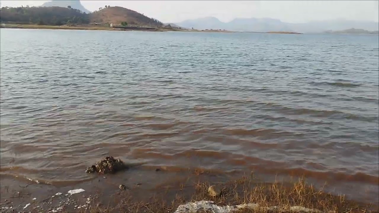 Lake view with small temple #vagheshwartemple #pawanalake 