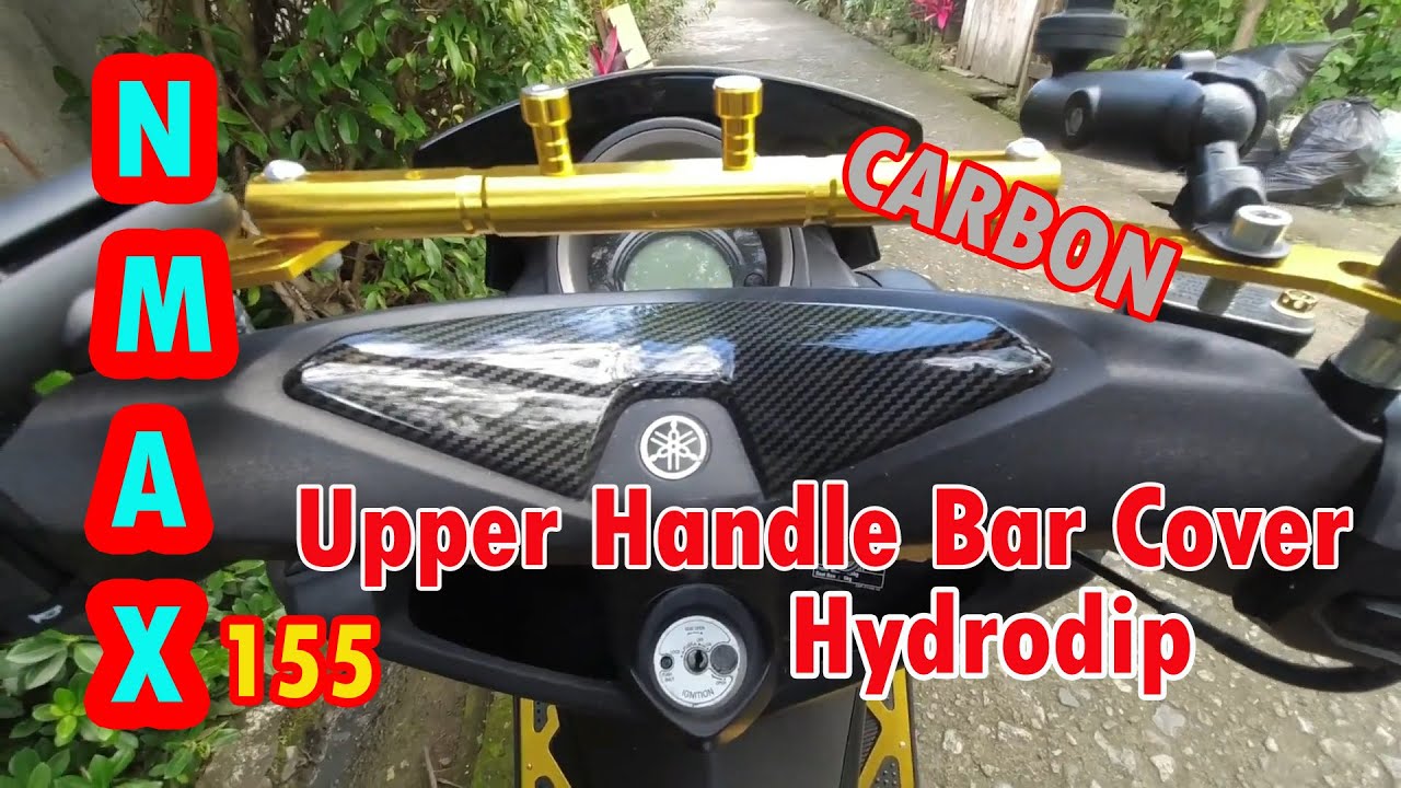 How to remove and install upper handle bar cover of NMAX 155 V1 | Carbon Hydrodip