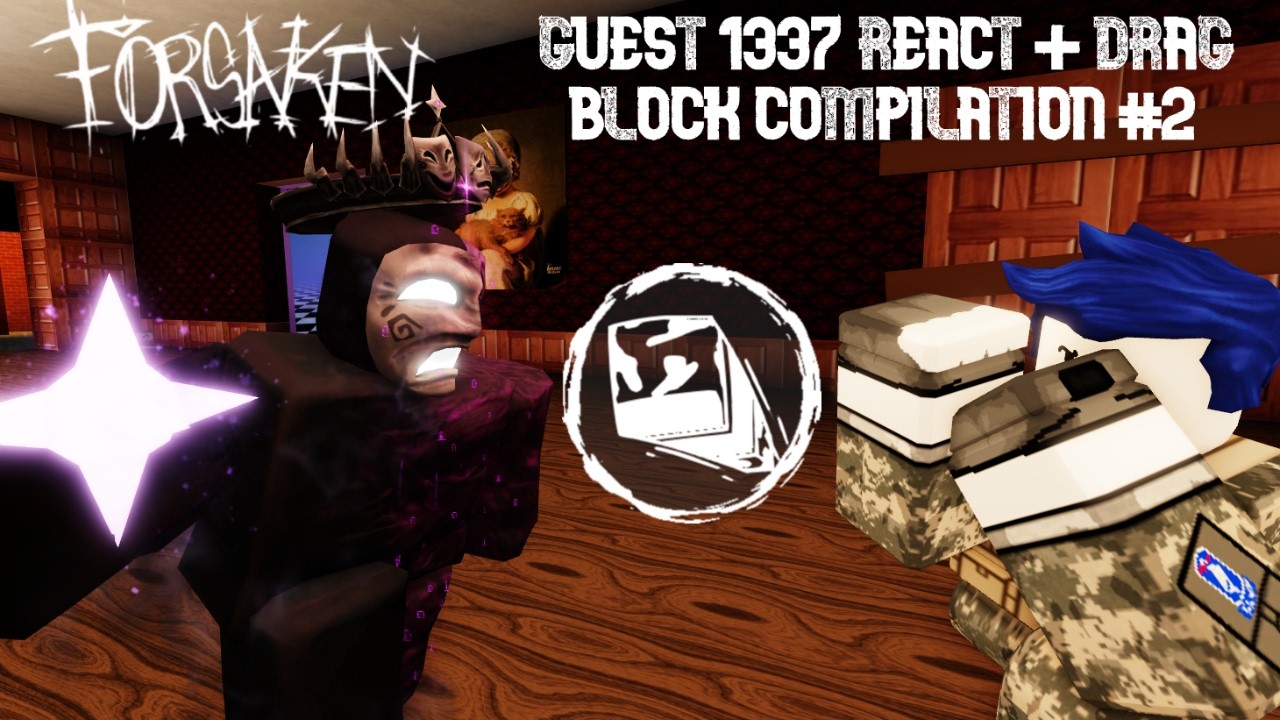 REACT BLOCKING + HITBOX DRAGGING On EVERY KILLER With GUEST 1337 (Roblox Forsaken)