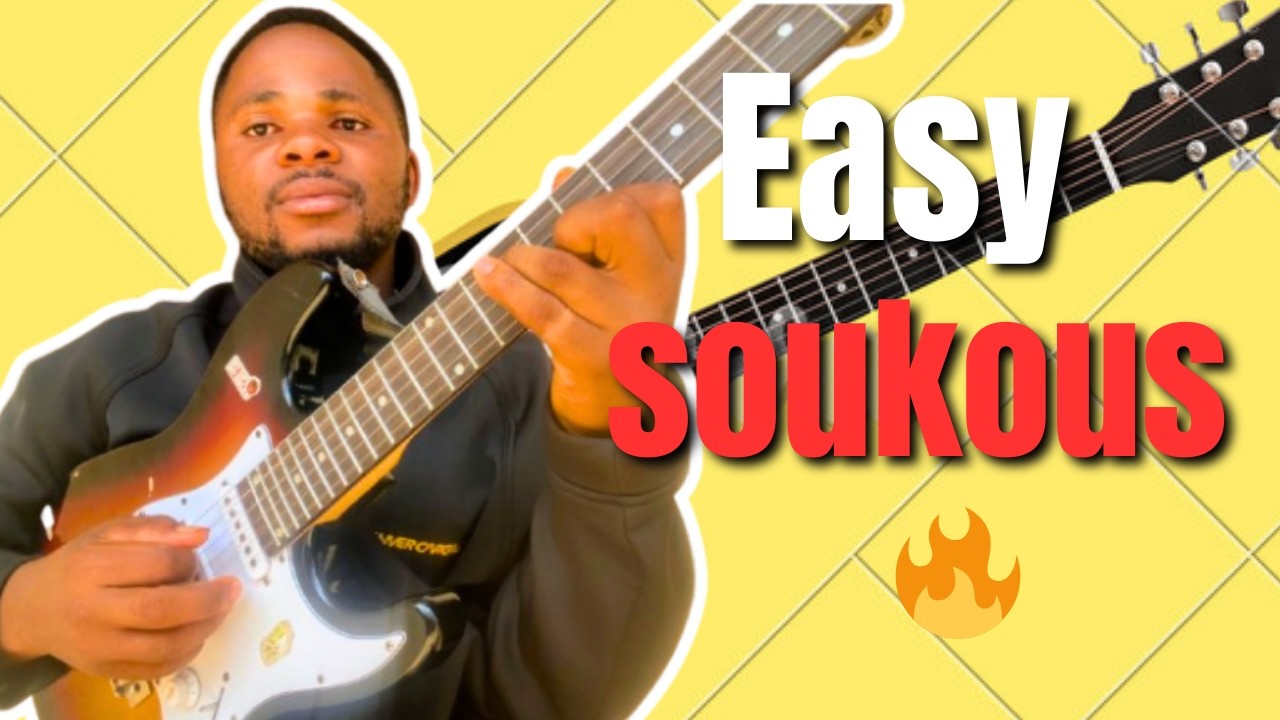 Easy soukous seben guitar lesson 🔥 smooth African groove  (key of F sharp)