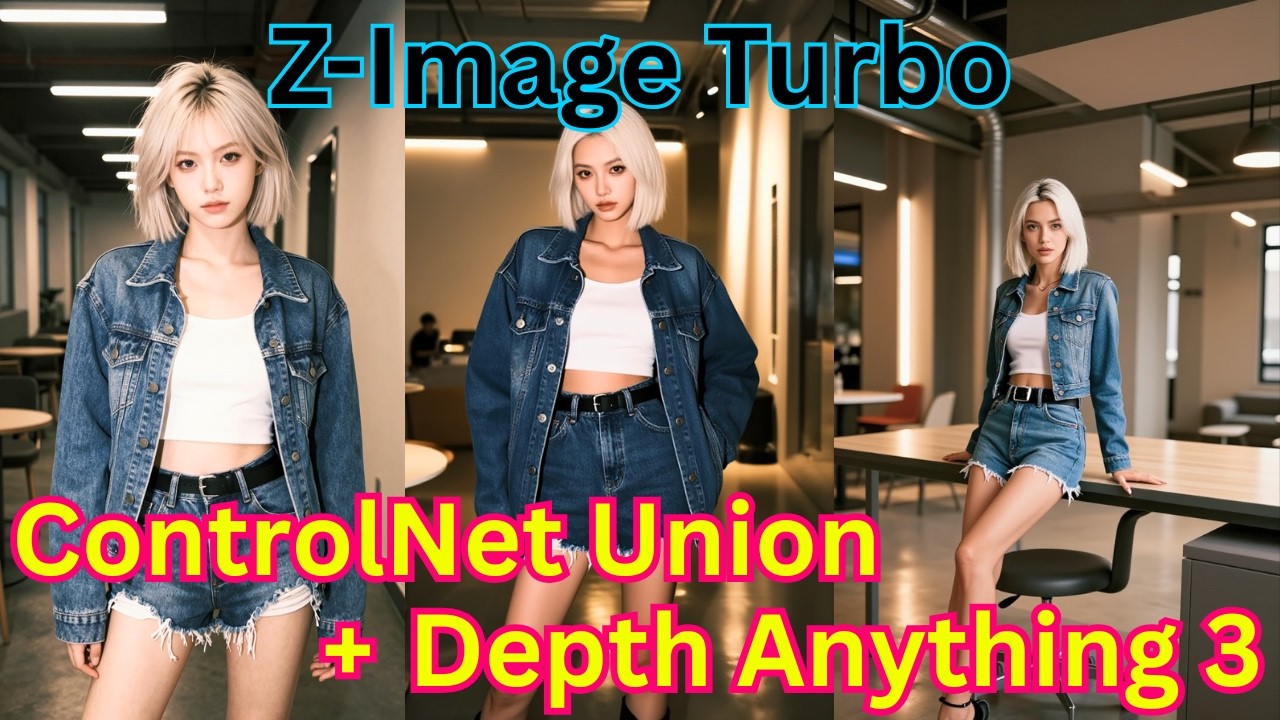Z-Image Turbo ControlNet Union и Depth Anything V3 — эта комбинация меняет всё!