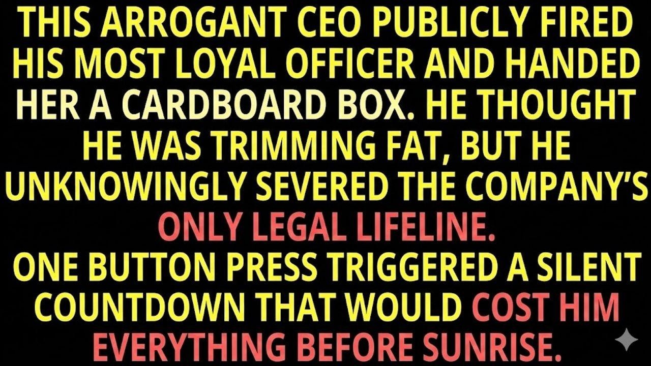 Fired Publicly, I Triggered a $100k/Hr Crash That Fired the CEO