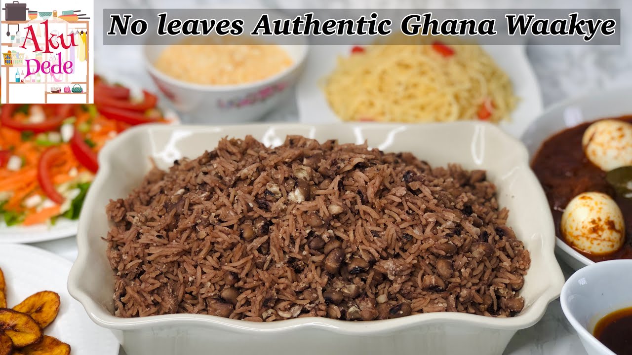 The Best No leaves Authentic Ghana waakye | Rice and beans dish without leaves | East Legon waakye